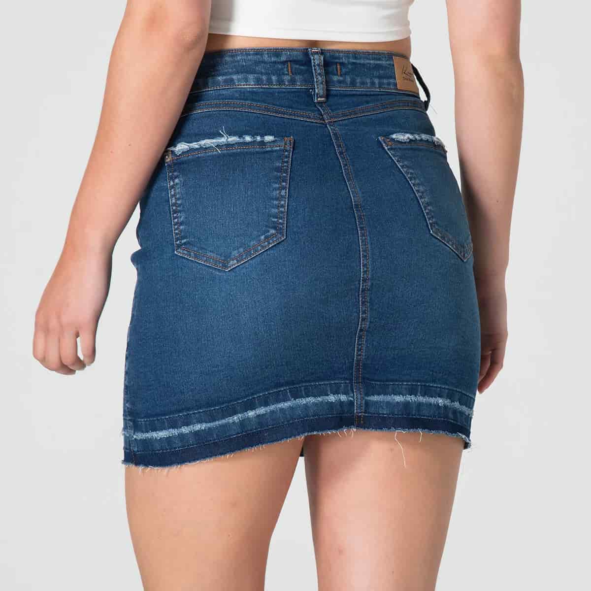 Falda Denim Corta Tego - miniatura 4