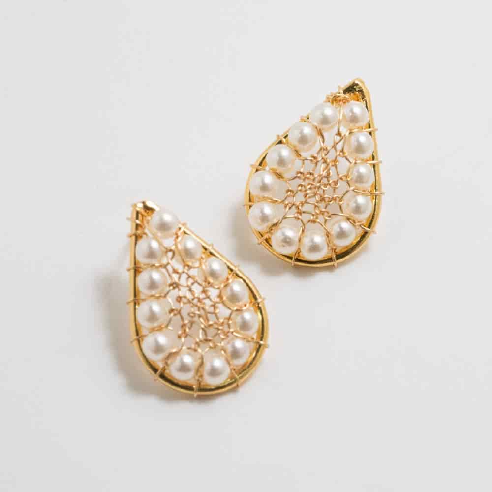 Aretes Topo Silueta Dorado - miniatura 1