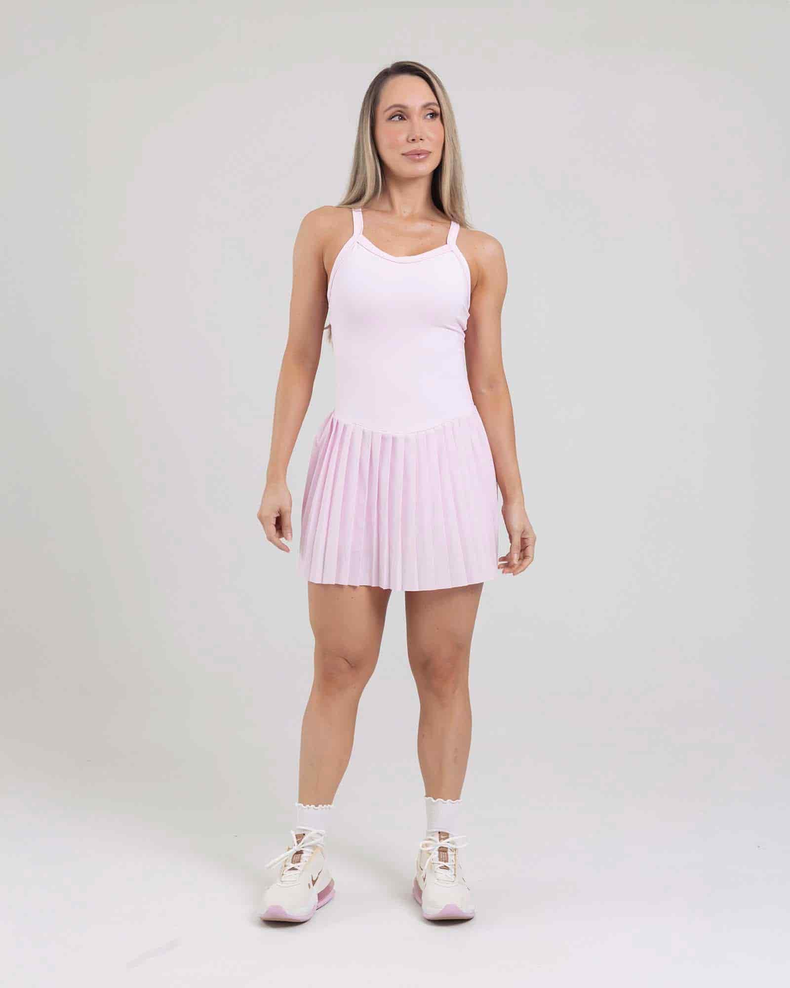 Enterizo falda court glow rosado tropi FIBER - miniatura 1