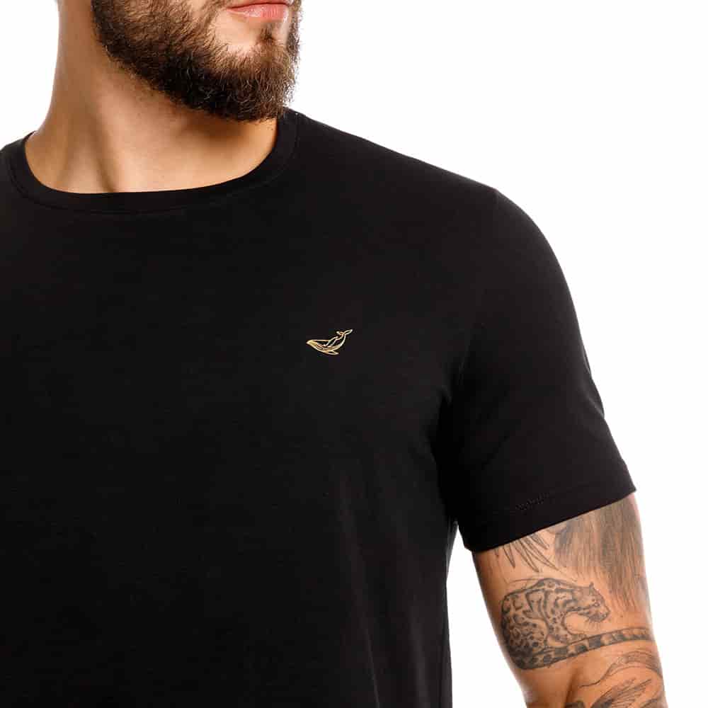 CAMISETA CUELLO REDONDO LUBINA NEGRO - miniatura 2