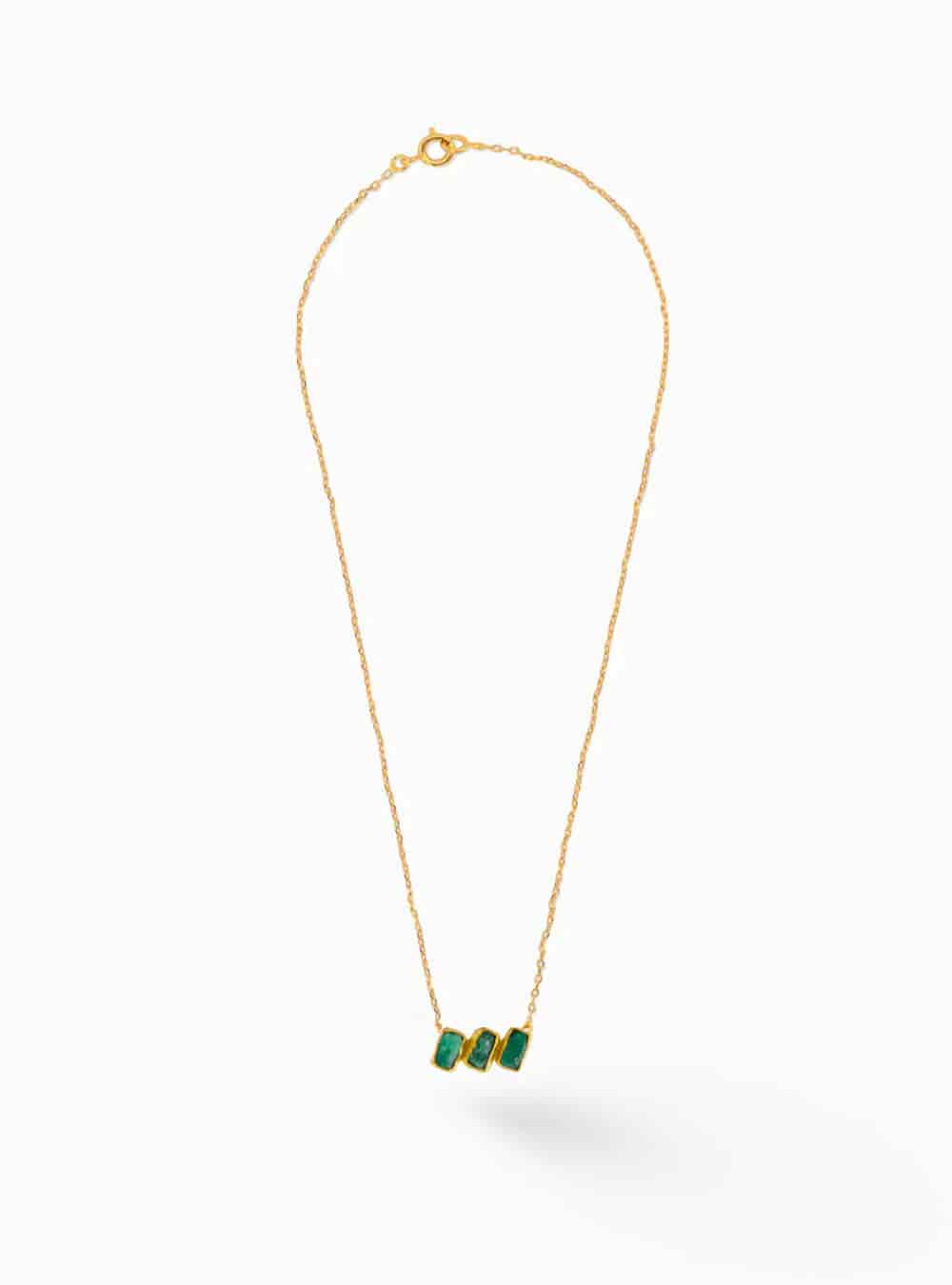 Maya 3 Stone Necklace - miniatura 1