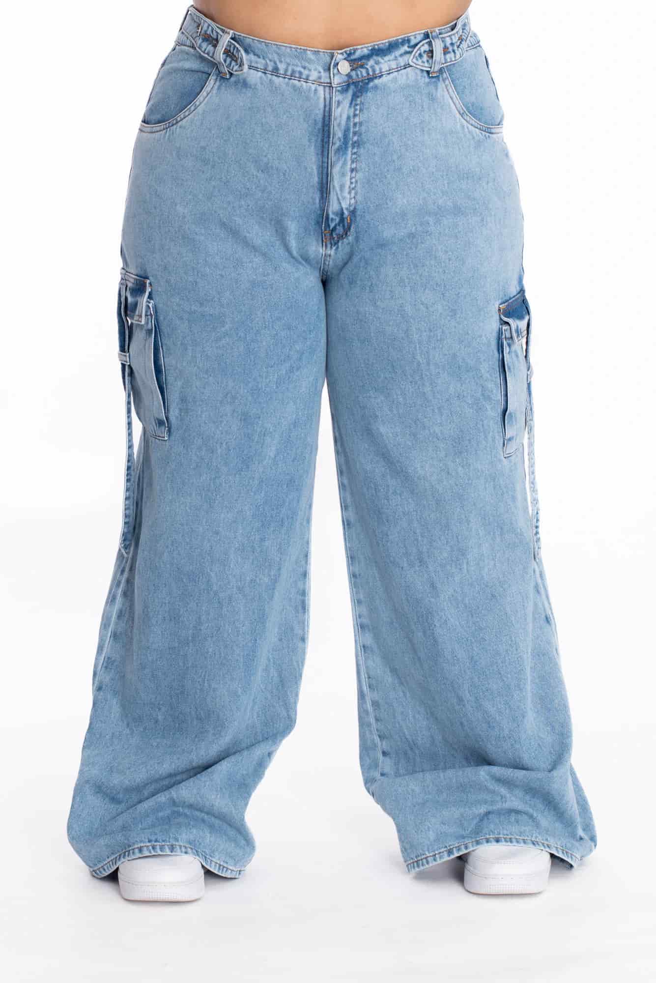 Jean Cargo Ajustable Azul Medio 370 - miniatura 7