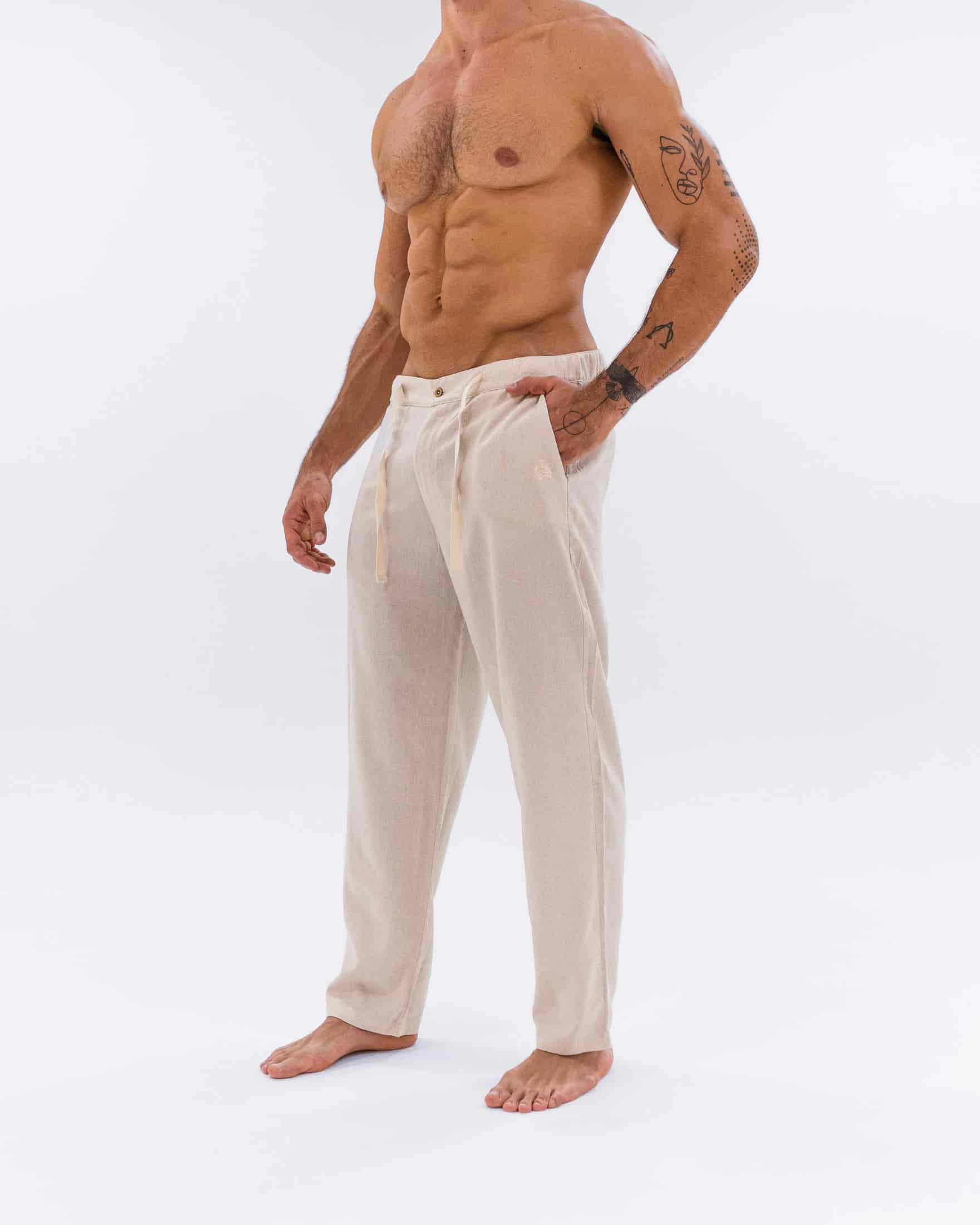 Pantalón Lino Ivory - miniatura 10