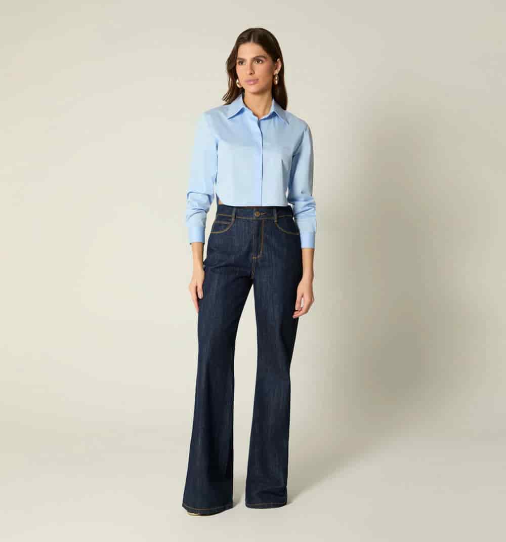 Blusa camisera boxy manga larga - miniatura 6