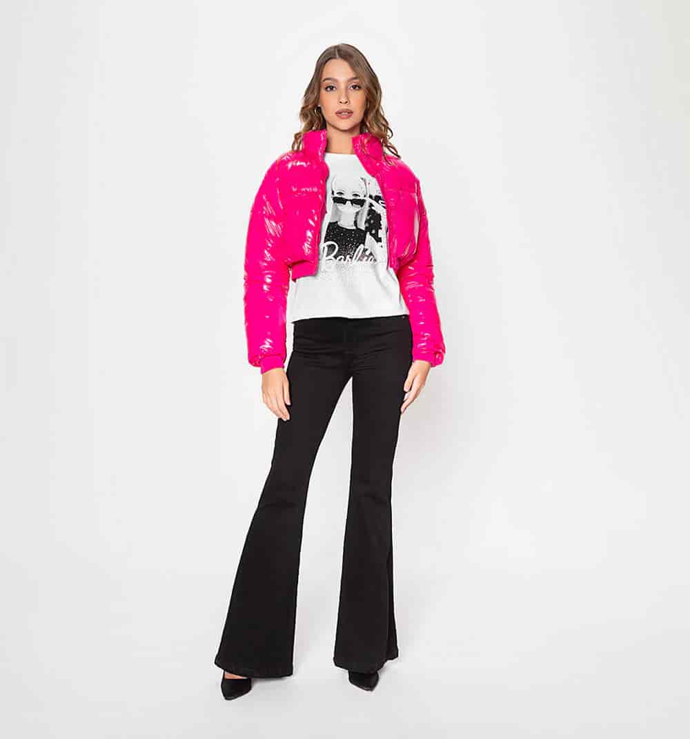 Chaqueta crop acolchada - miniatura 5