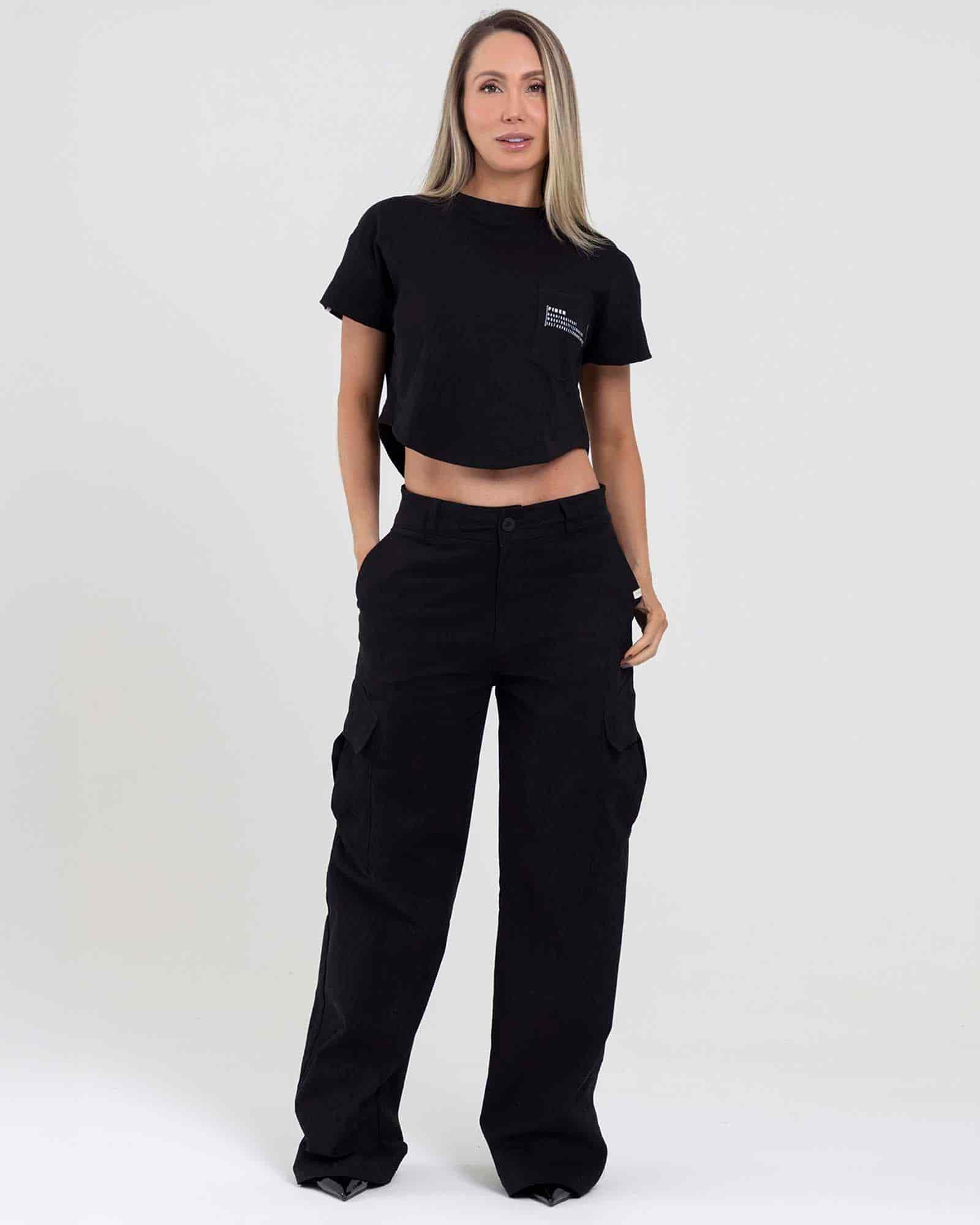 Cargo pant negro new dawn FIBER - miniatura 1