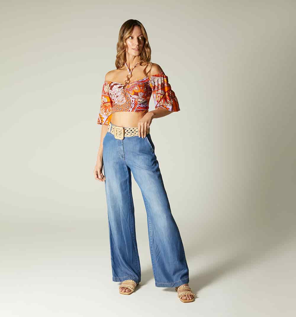 Blusa escote bandeja manga 3/4 - miniatura 2