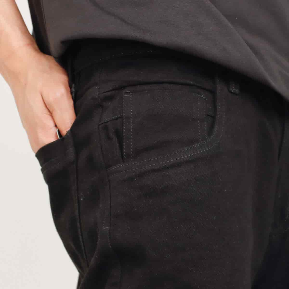 Jean Axspen Baggy H-208 Negro - miniatura 3