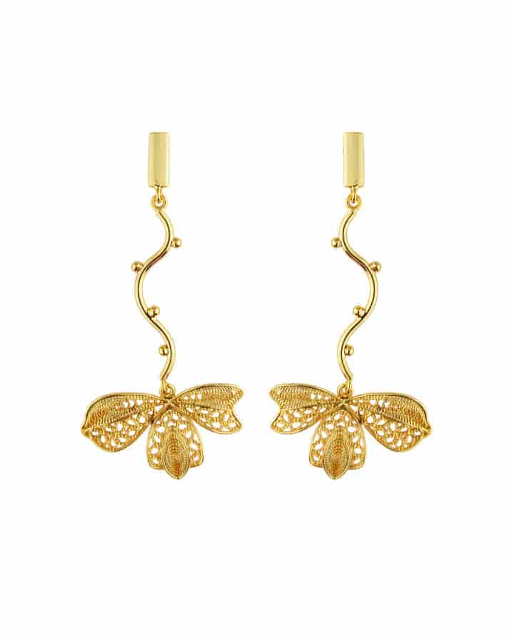 Aretes largo filigrana, Omaira - miniatura 1