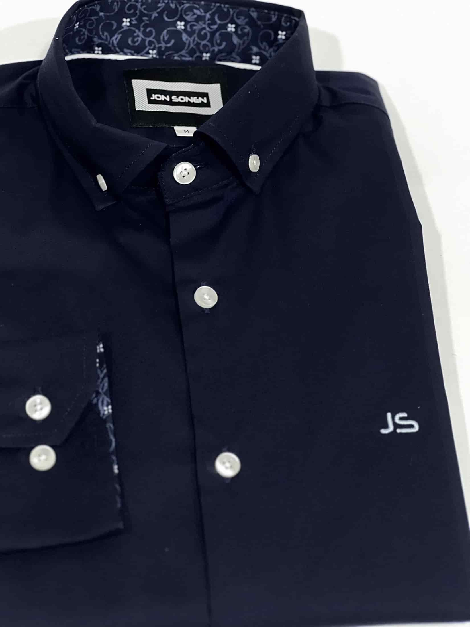 camisa ML con contrastes en cuello - miniatura 2
