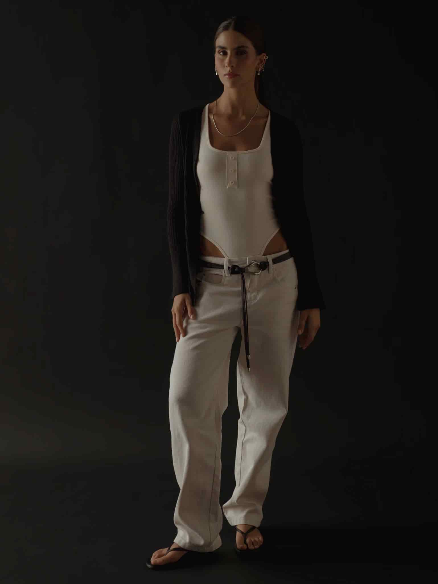 HALF BUTTON BODY - SOFT WHITE - miniatura 13