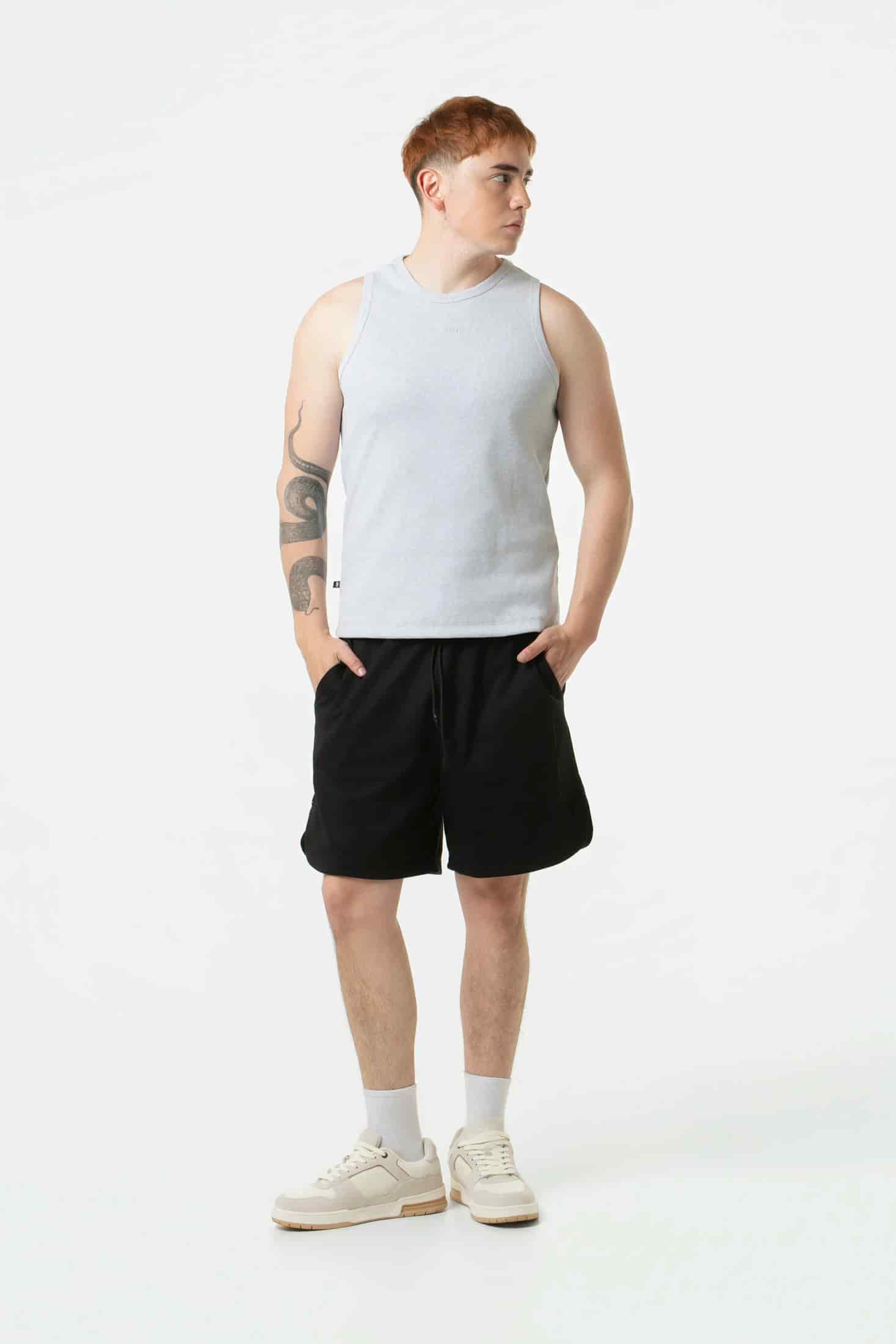 CAMISETA MANGA SISA COLOR GRIS JASPE CLARO - miniatura 4