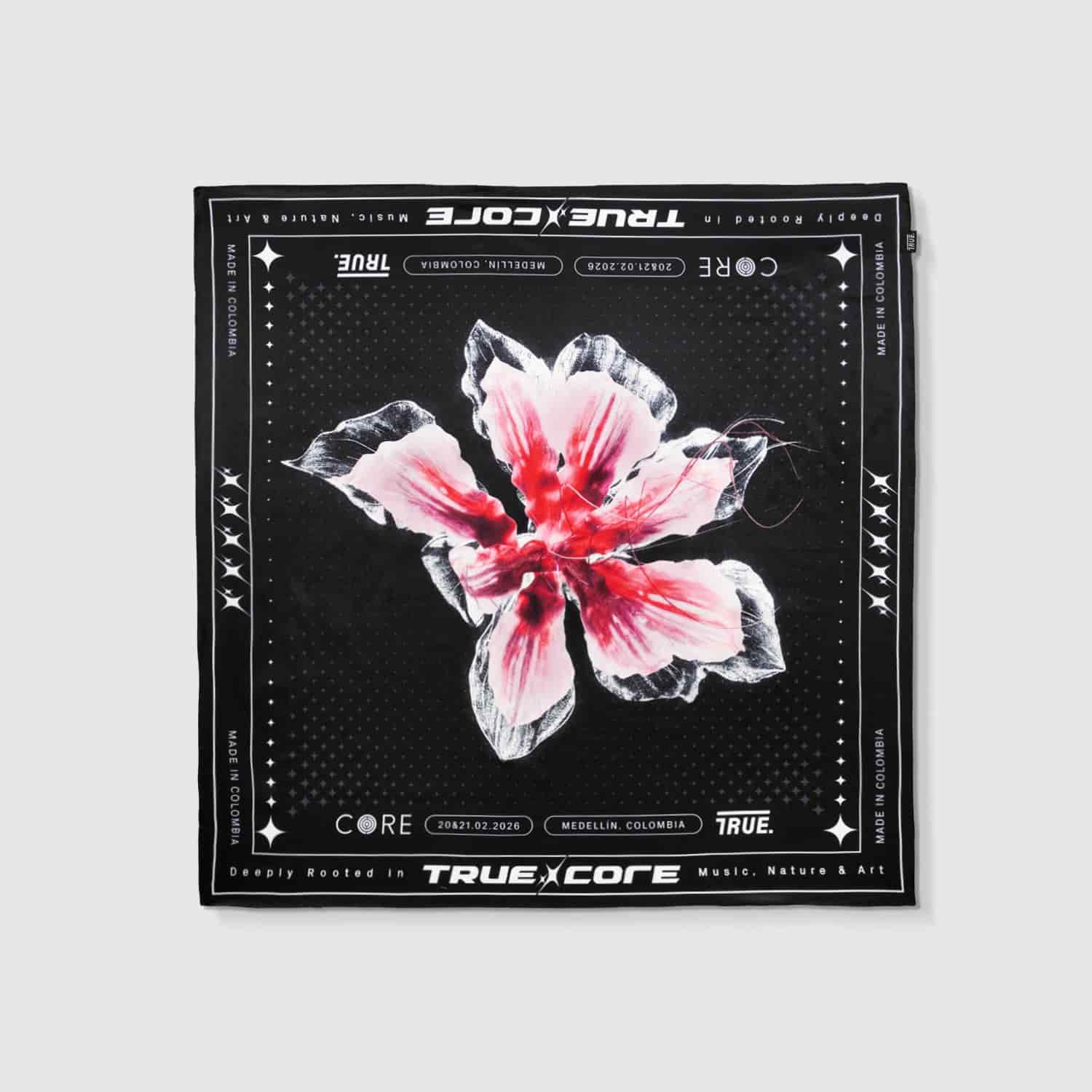 Flower Bandana - Black - miniatura 1