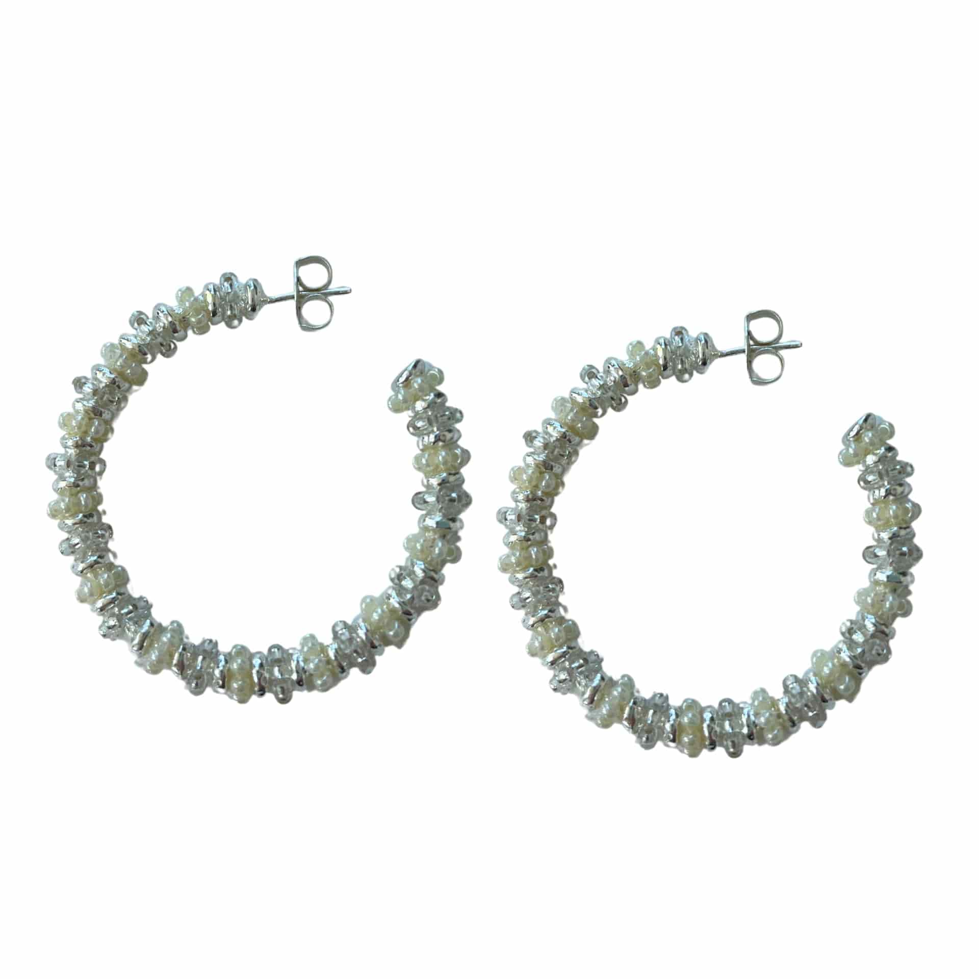 Formation Beaded Maxi Hoops - miniatura 6