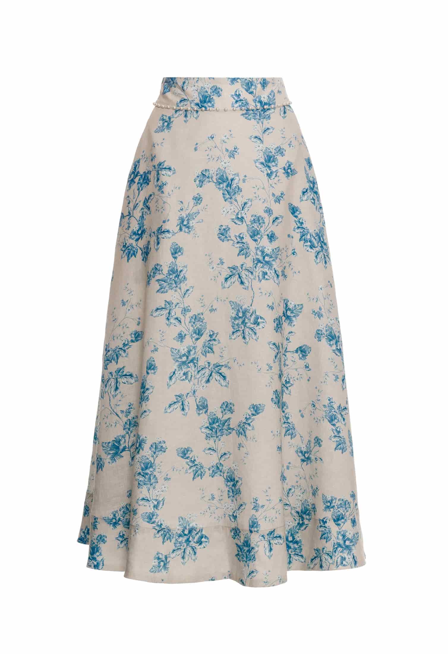 Bergamota Bougainvillea Maxi Skirt - miniatura 5