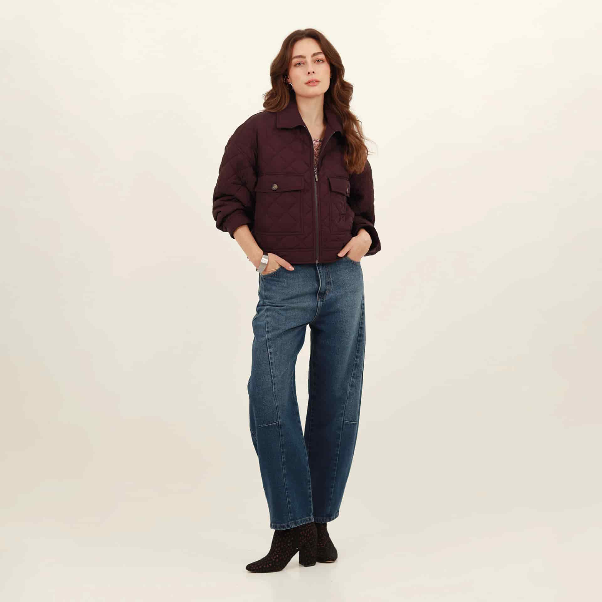 Chaqueta acolchada crop - miniatura 4