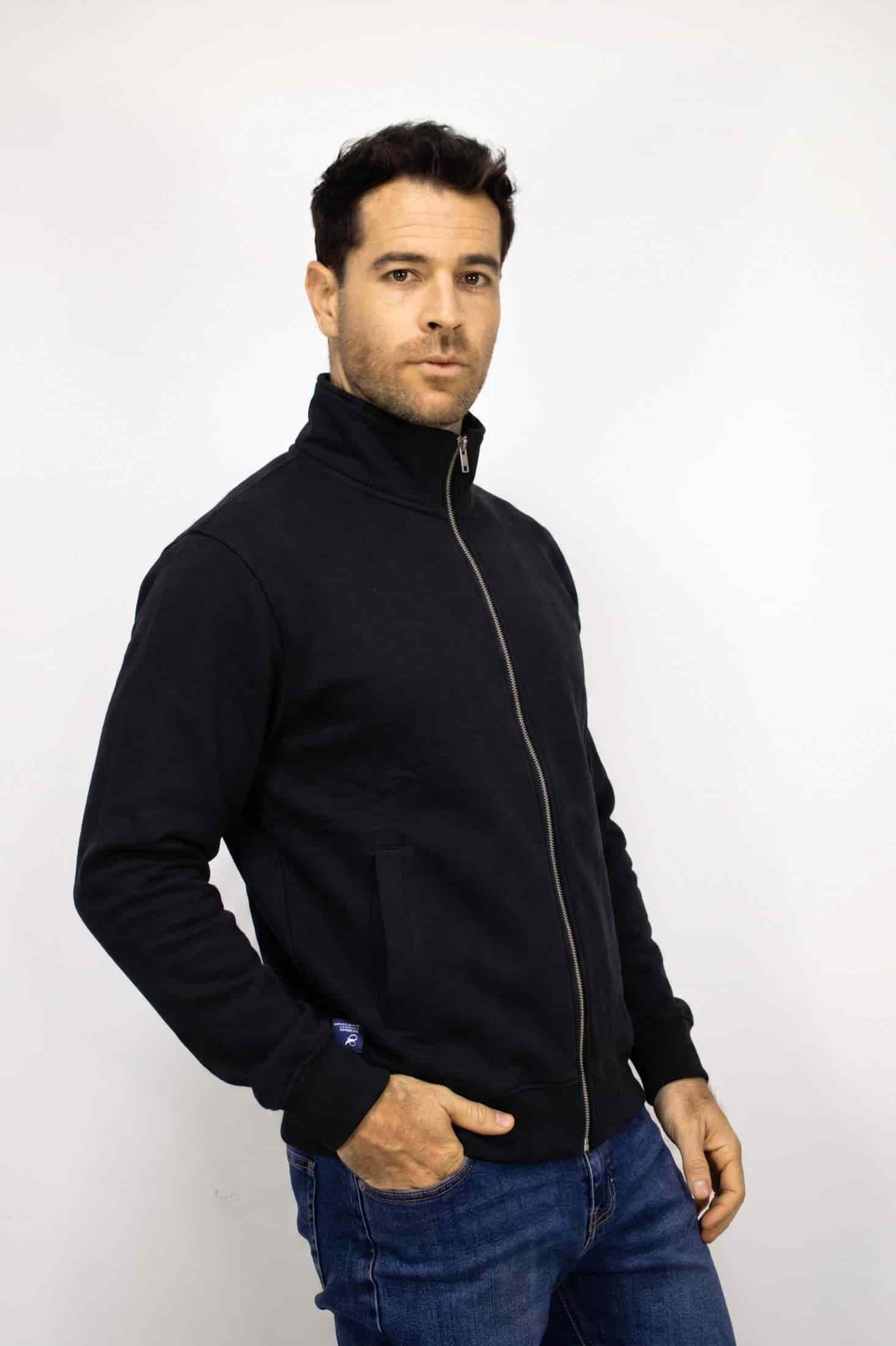 Saco negro con Cremallera para hombre - miniatura 2