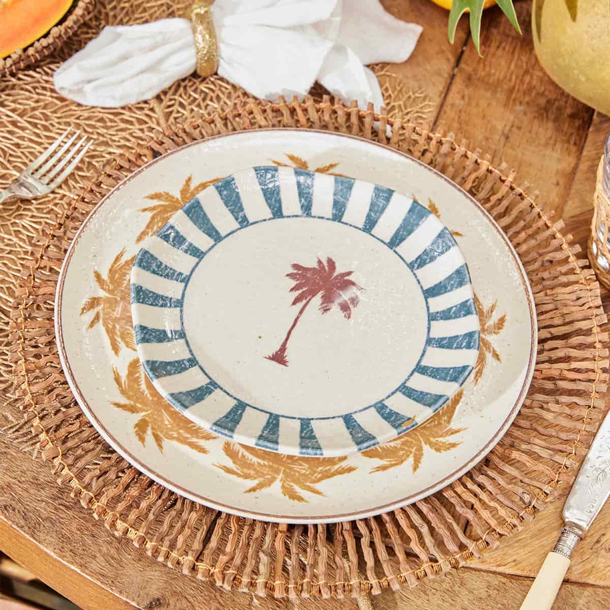 Plato Postre 19.8cm Palmera Corona x Malai - miniatura 2