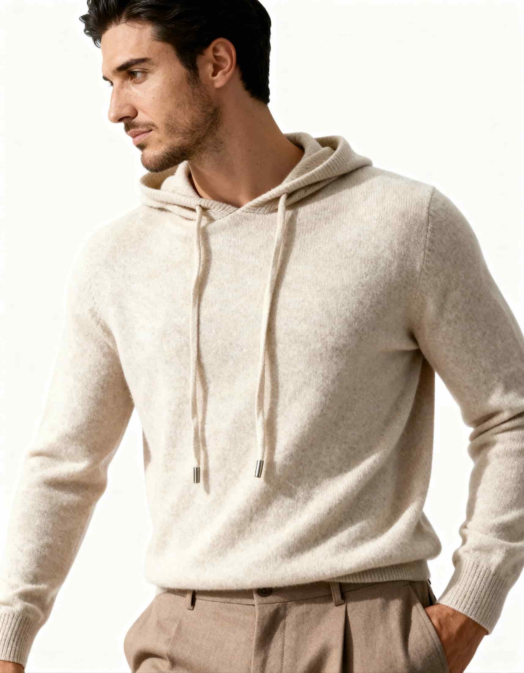 100% Cashmere Hoodie - miniatura 5