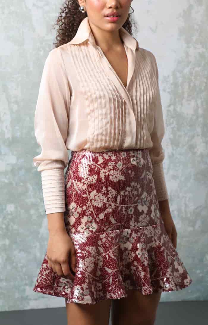 AMALIA MINI MINI SKIRT - miniatura 1
