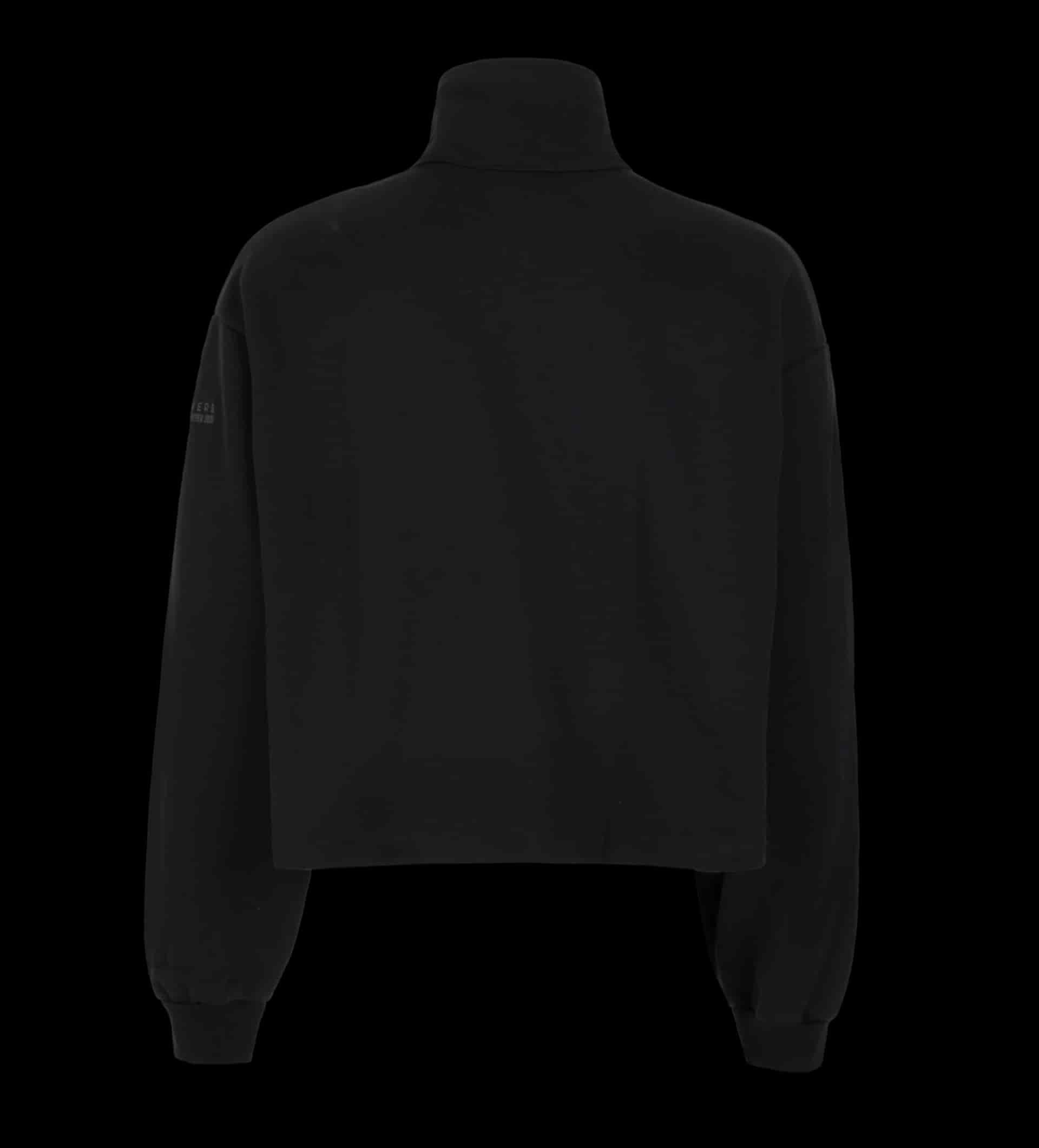 MONOGRAM ZIPPER BLACK SWEATER - miniatura 4