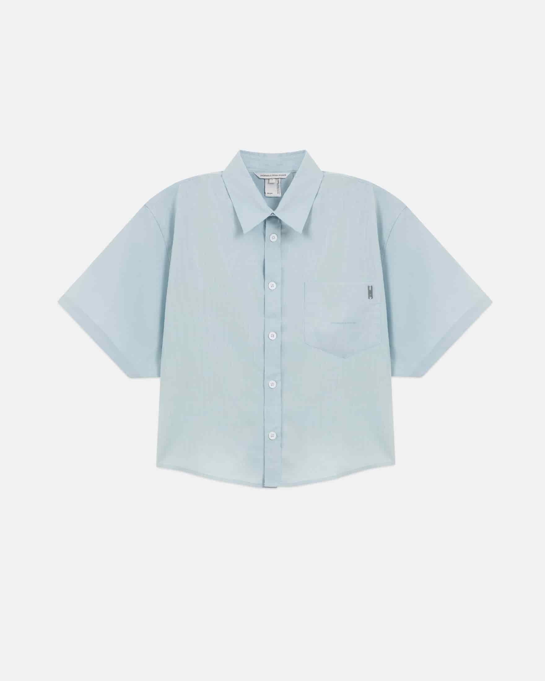 Basics Undergold Studio Boxy Fit Shirt Light Blue - miniatura 3