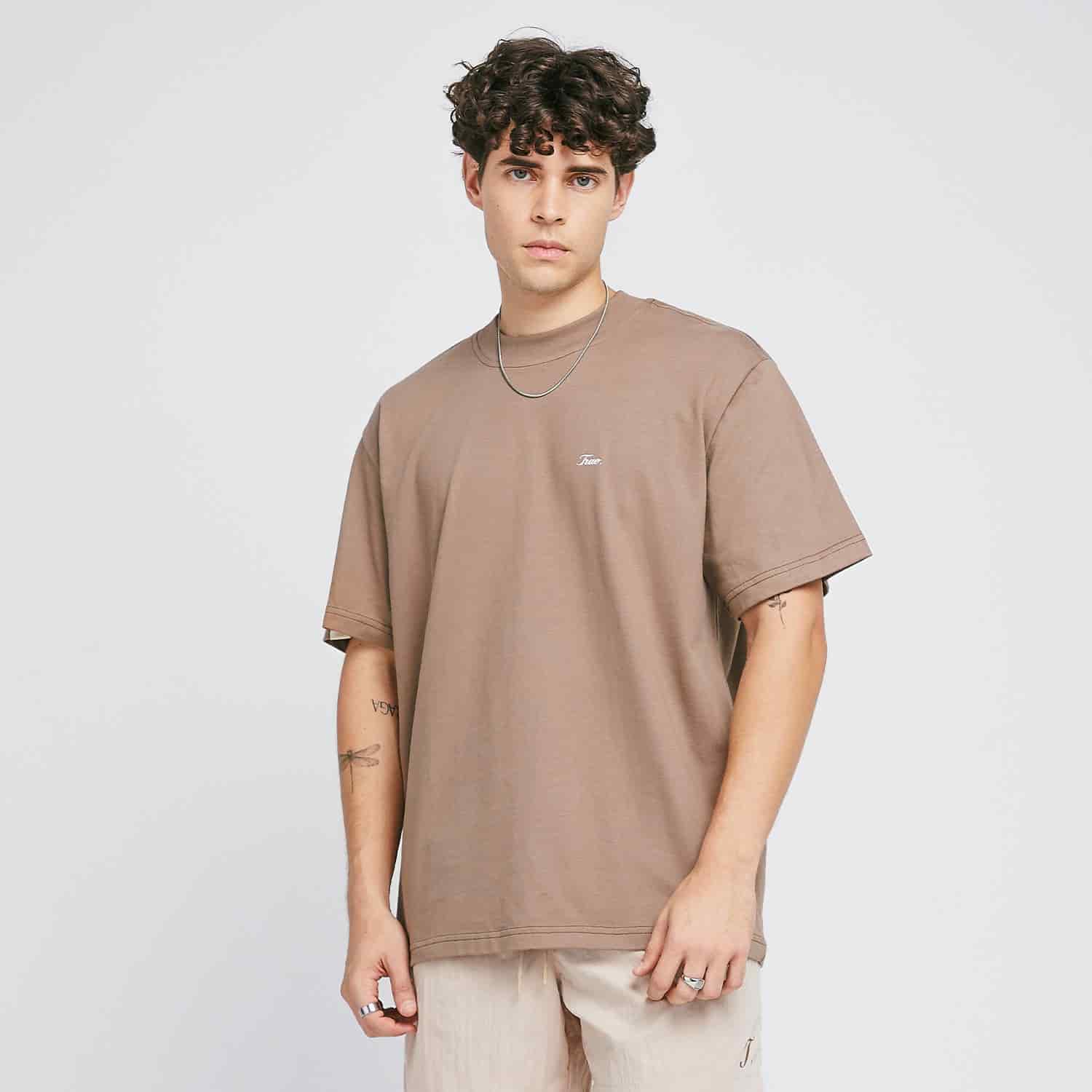 Signature T-Shirt - Light Brown - miniatura 8