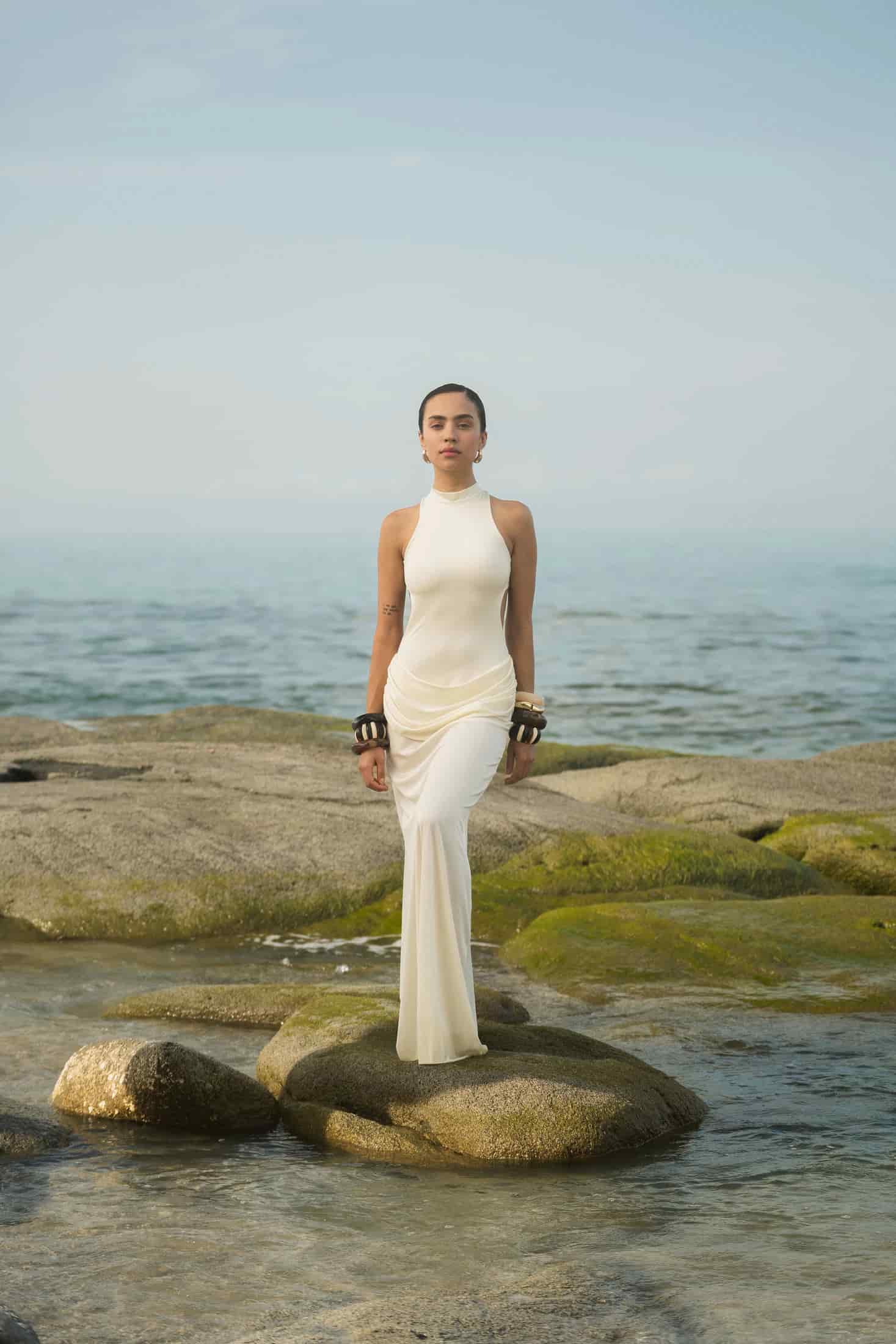 ARIEL DRESS - IVORY - miniatura 4
