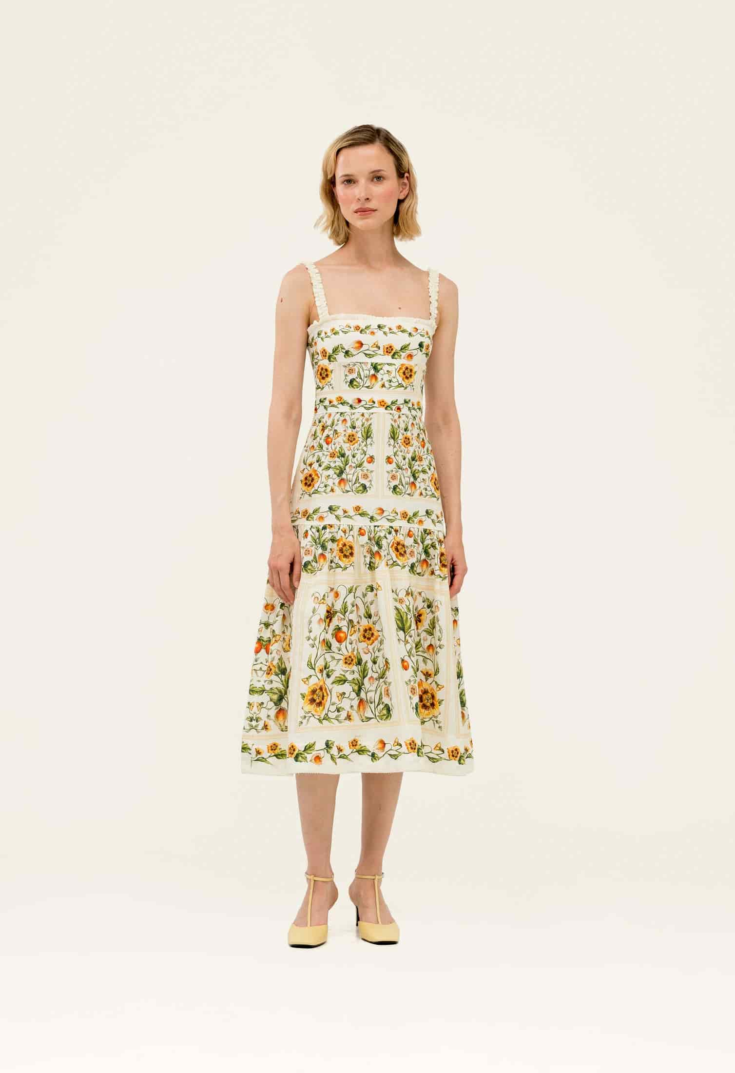 Níspero Uchuva Midi Dress - miniatura 1