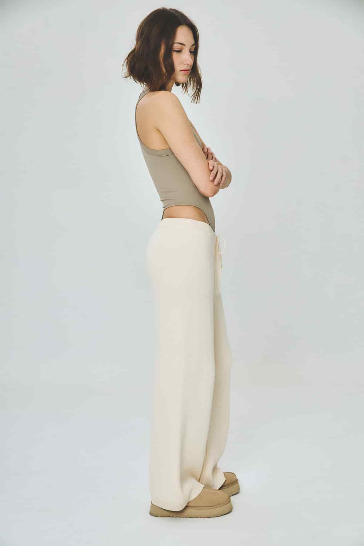 SMILEY RIB BODYSUIT GREY - miniatura 5