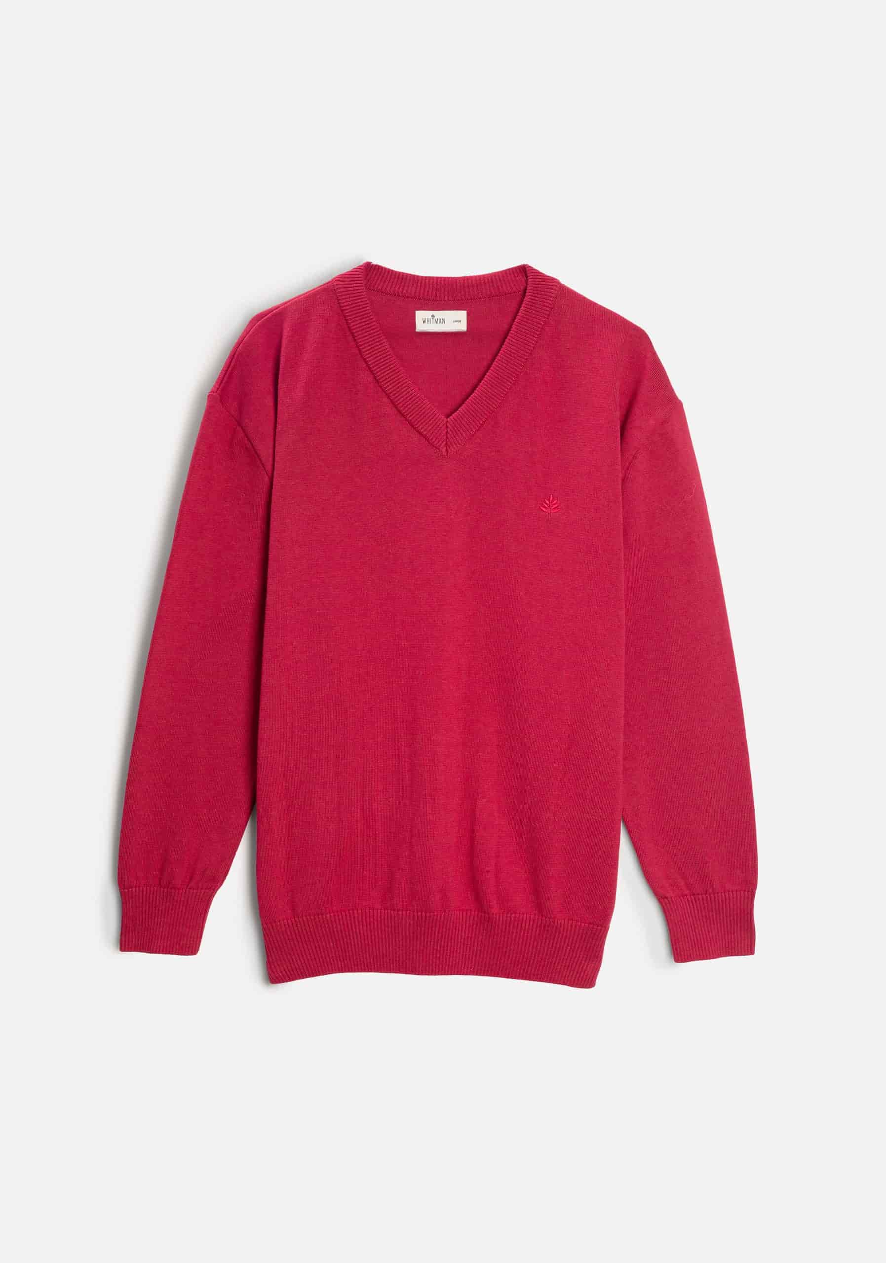 Saco H Newark Cuello V Rojo Cereza - miniatura 1