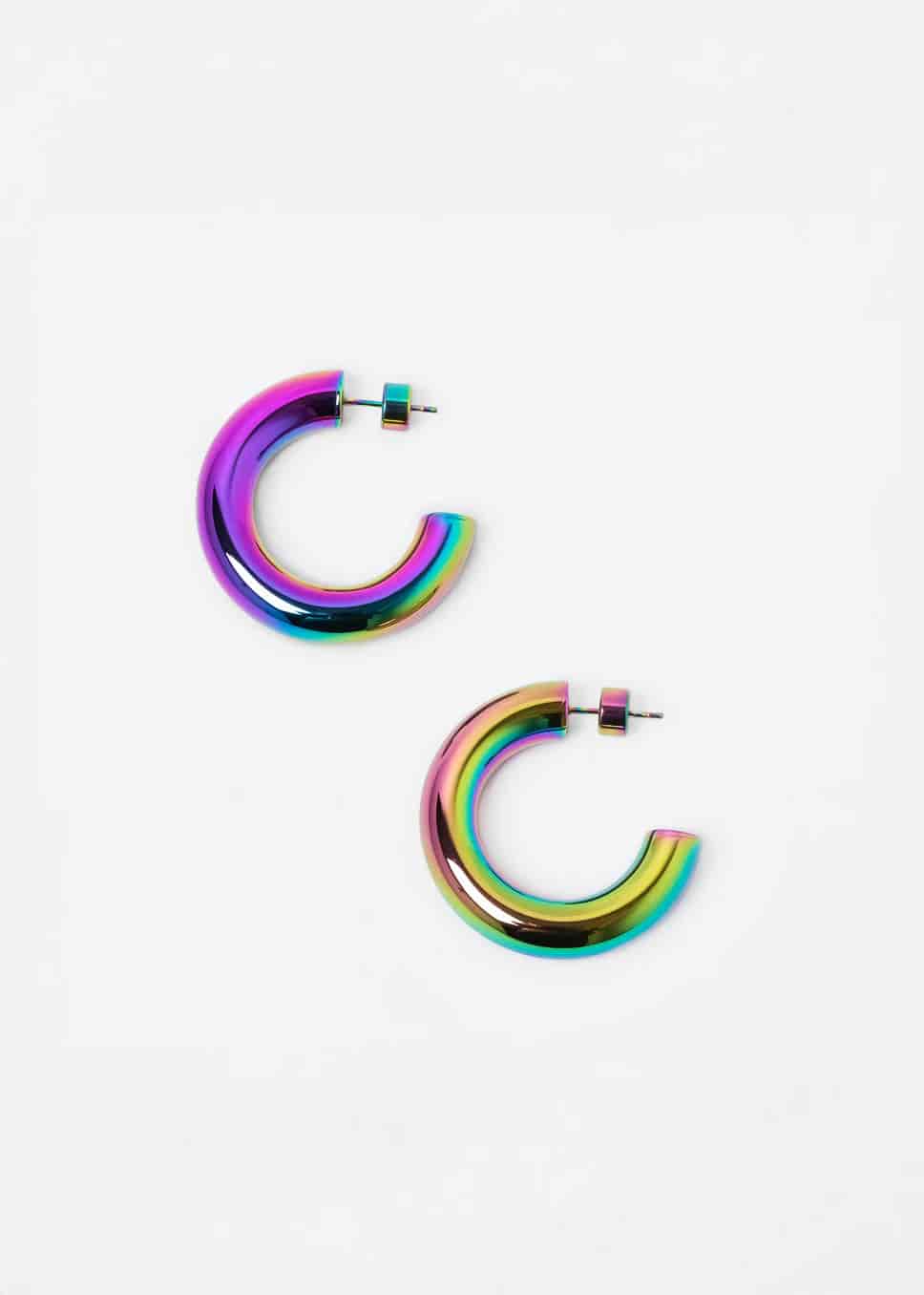 Menik Hoops Plateado - miniatura 3