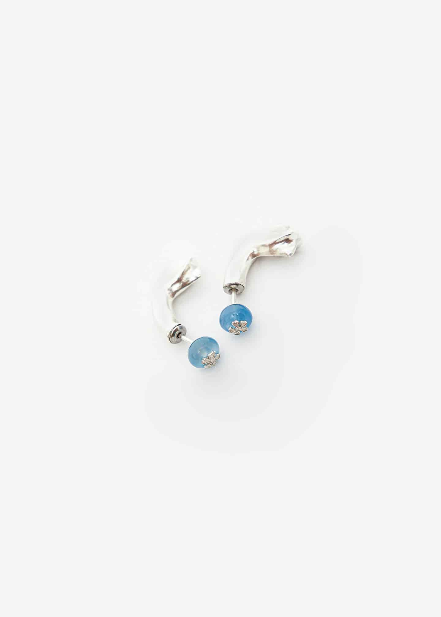 Mini Petal Curve Back Plata - miniatura 3