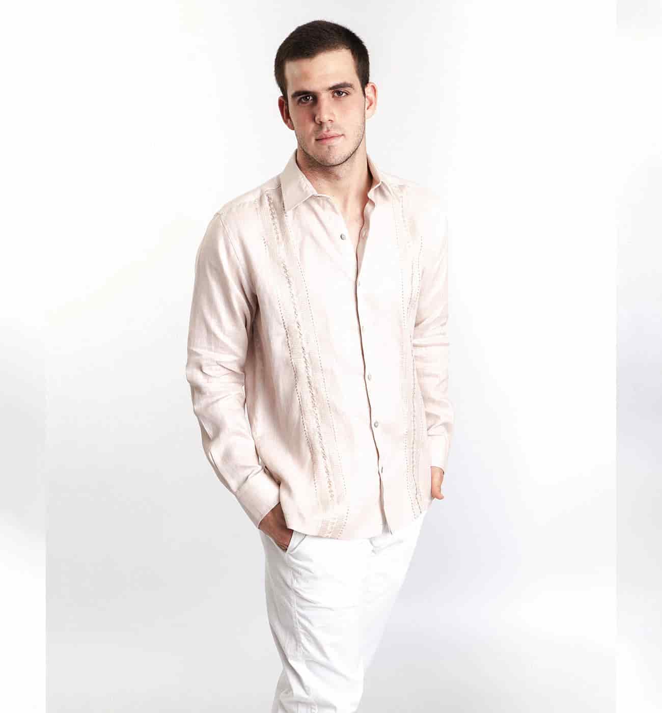 Guayabera Beige - miniatura 1