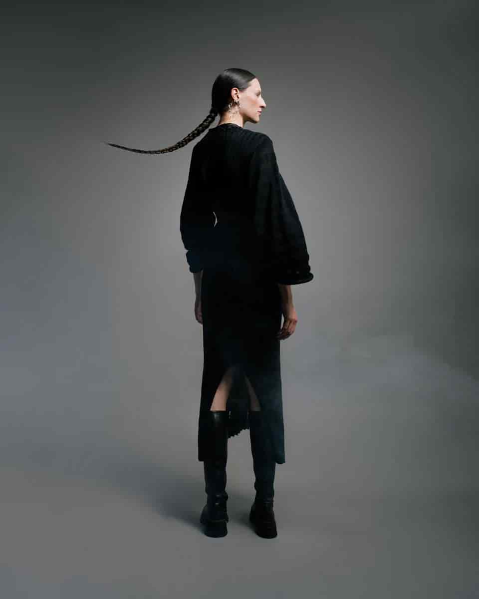 RIBBED WOVEN DRESS - miniatura 5