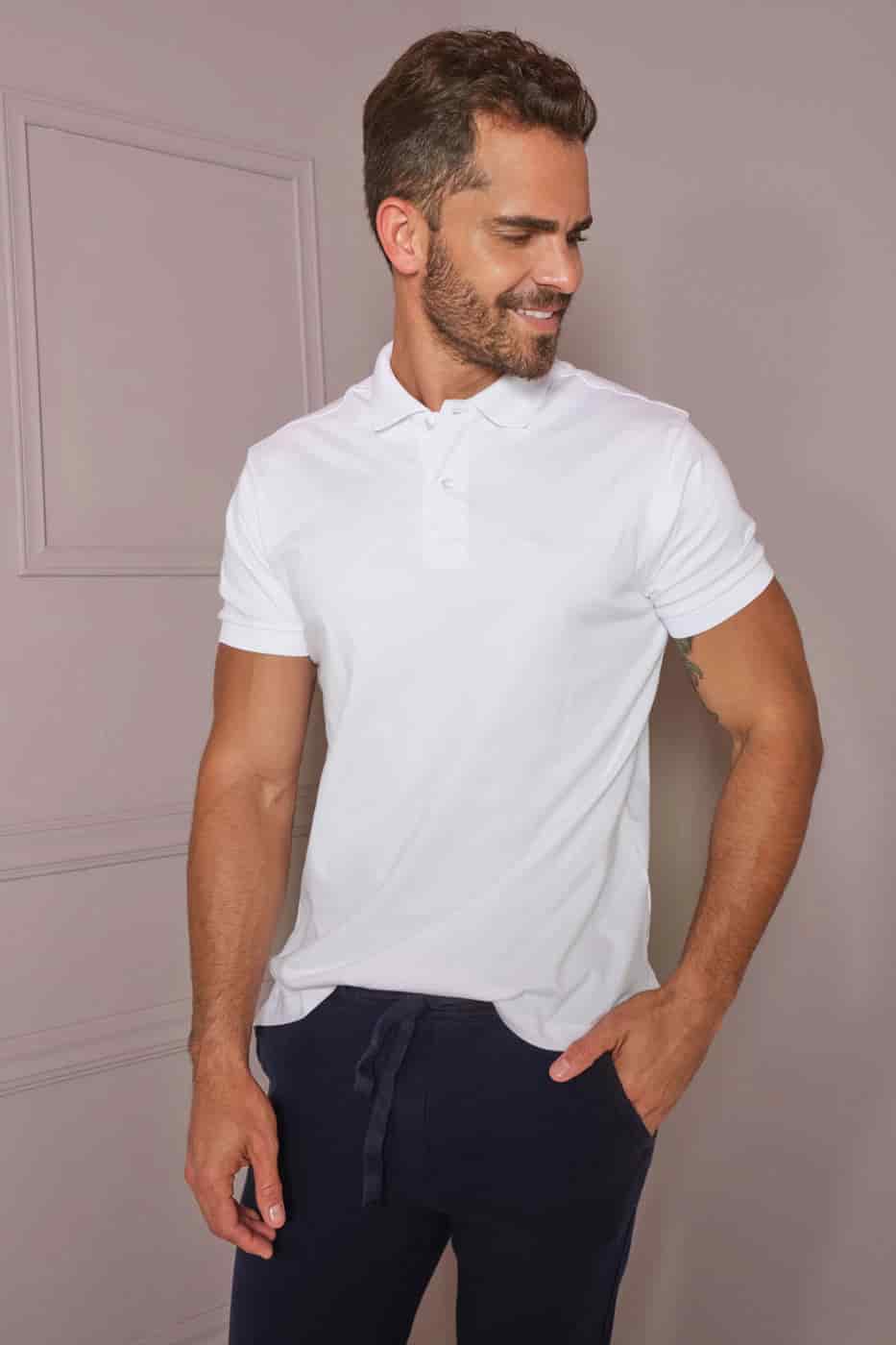 Camiseta Polo Blanco - miniatura 1
