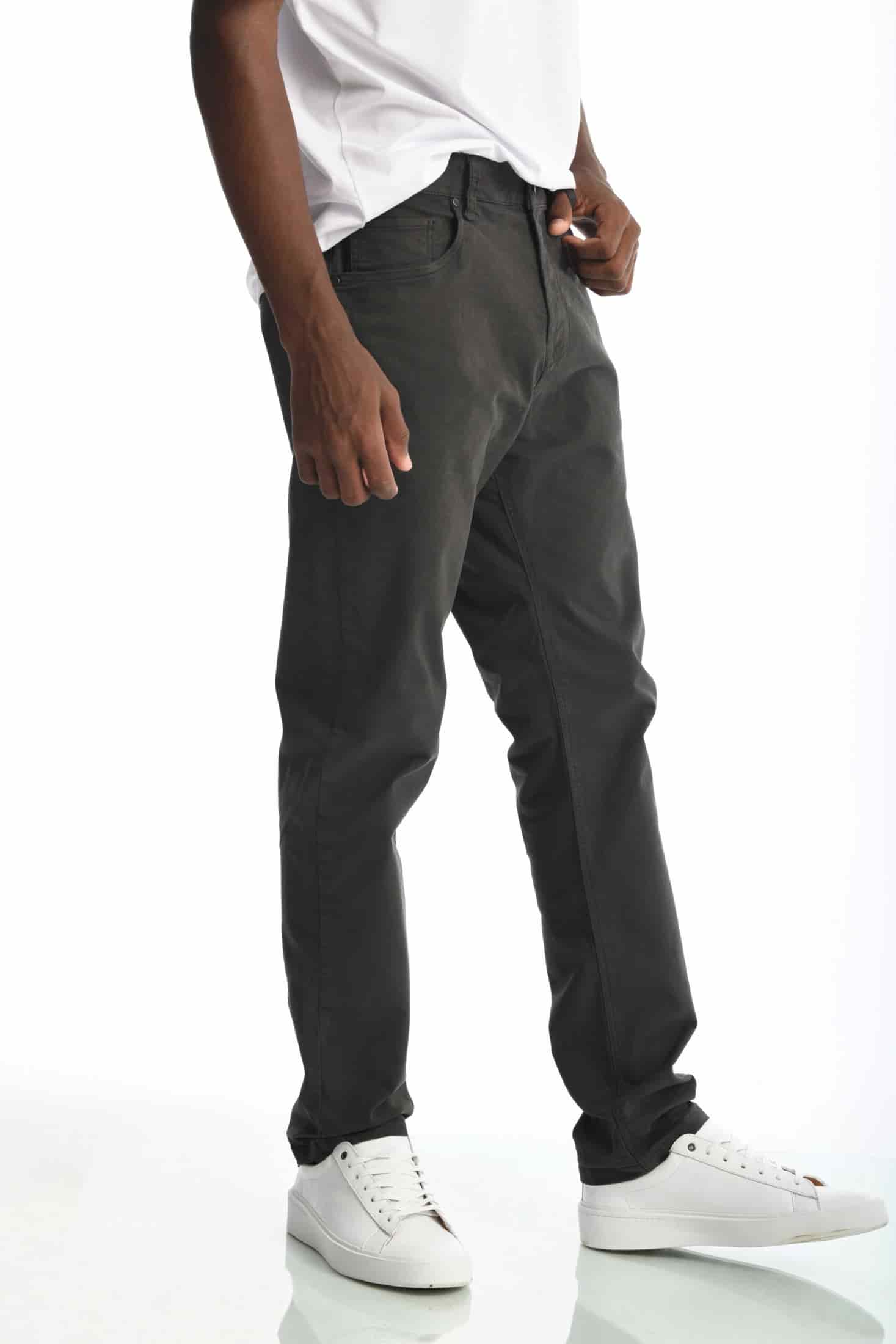 Pantalón Classic Dril 5 Bolsillos Gris Oscuro - miniatura 7