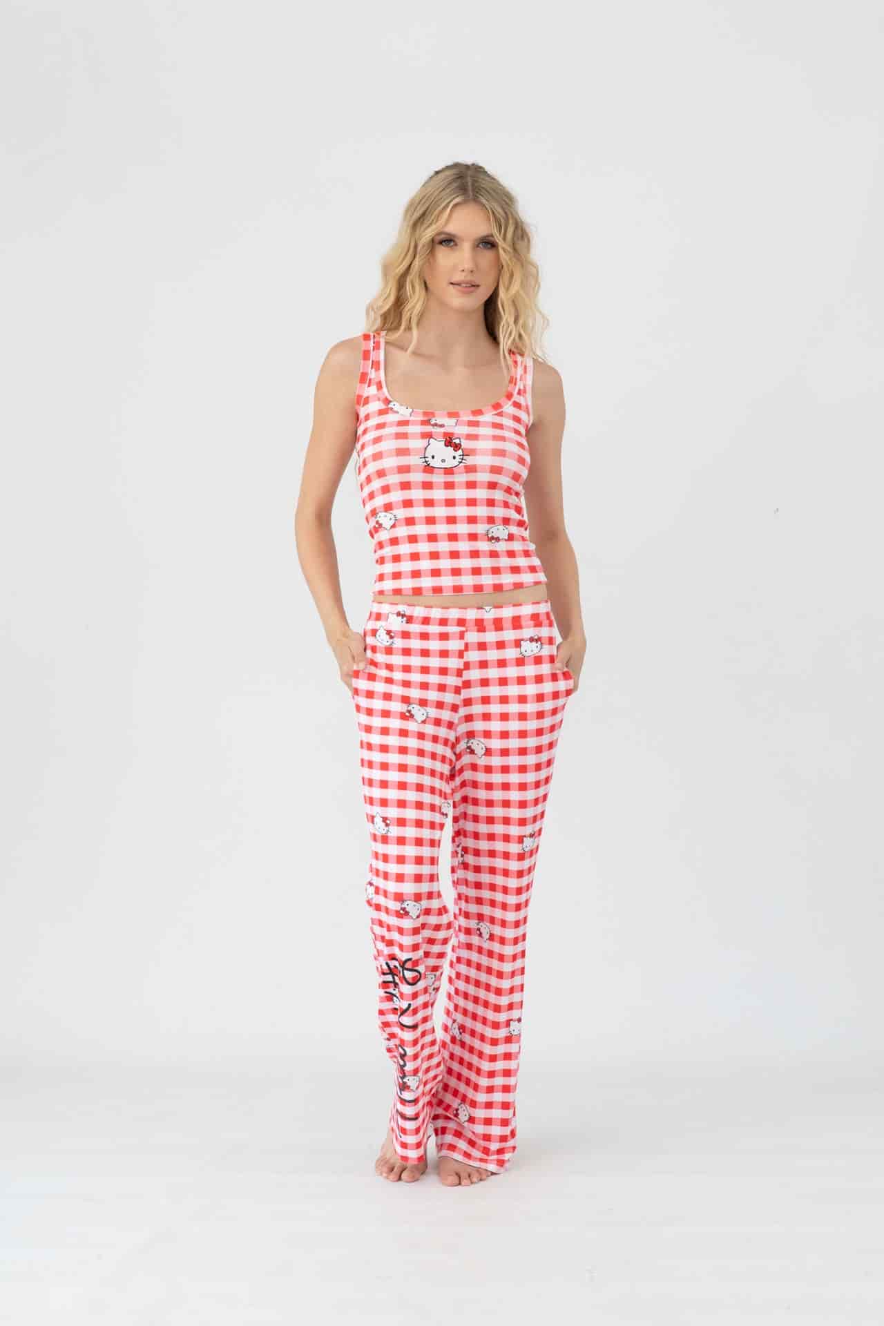 Set pantalon Los Angeles rojo - miniatura 3