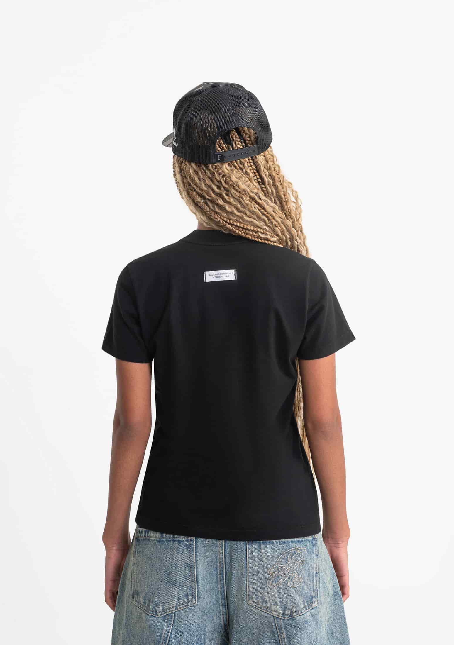 Rustic women black t-shirt - miniatura 3