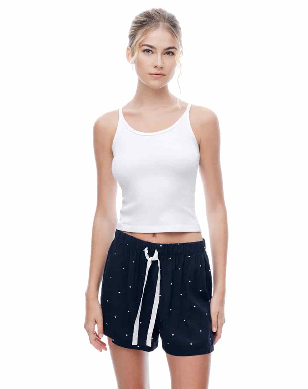 Short azul estampado mujer - miniatura 1