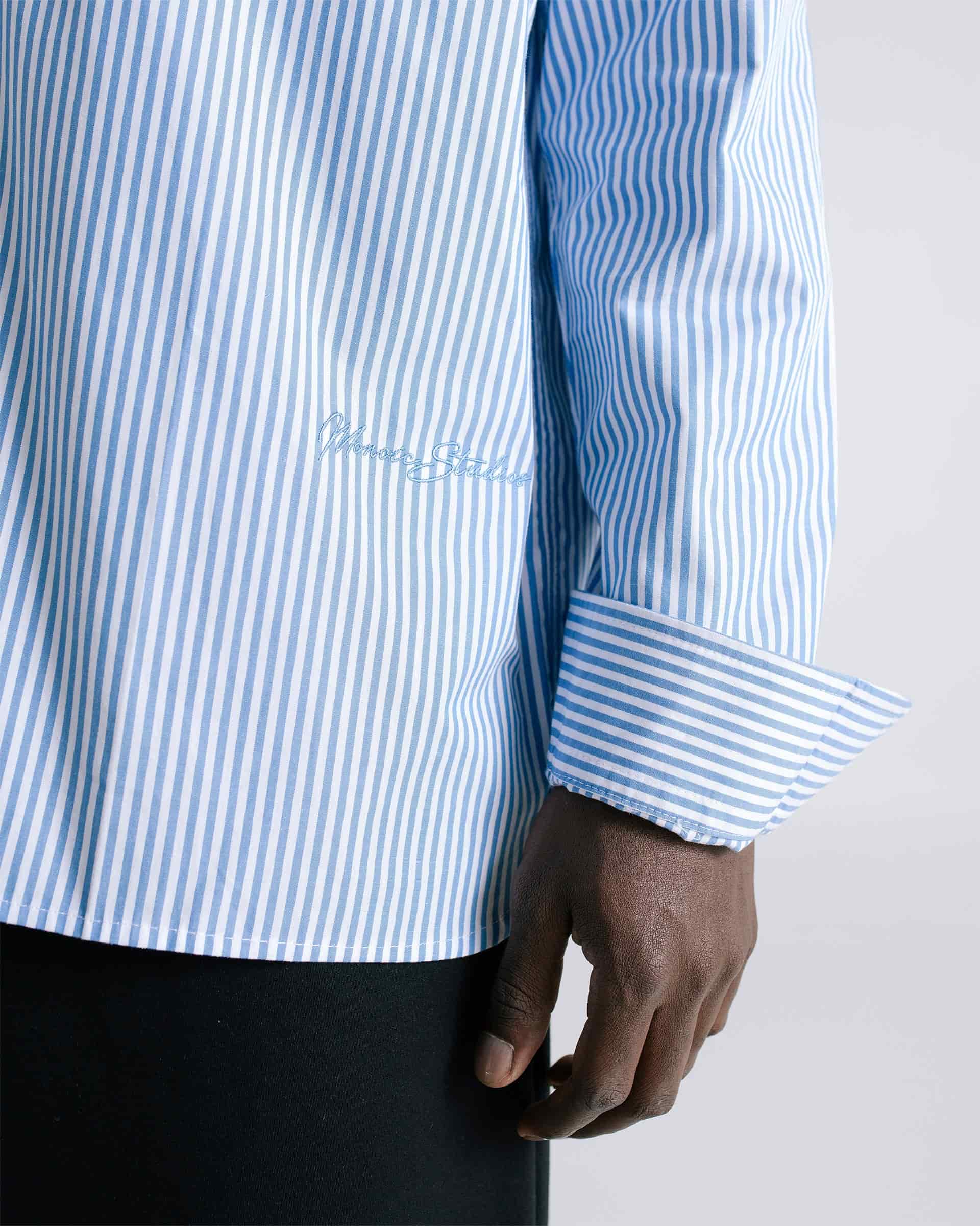 Pinstripe Shirt - Light Blue - miniatura 8