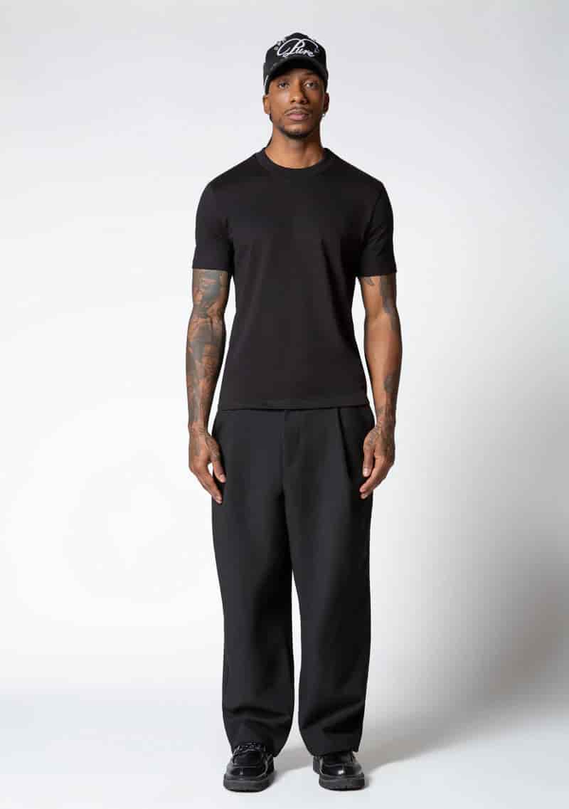 Dopamine black slim t-shirt - miniatura 3