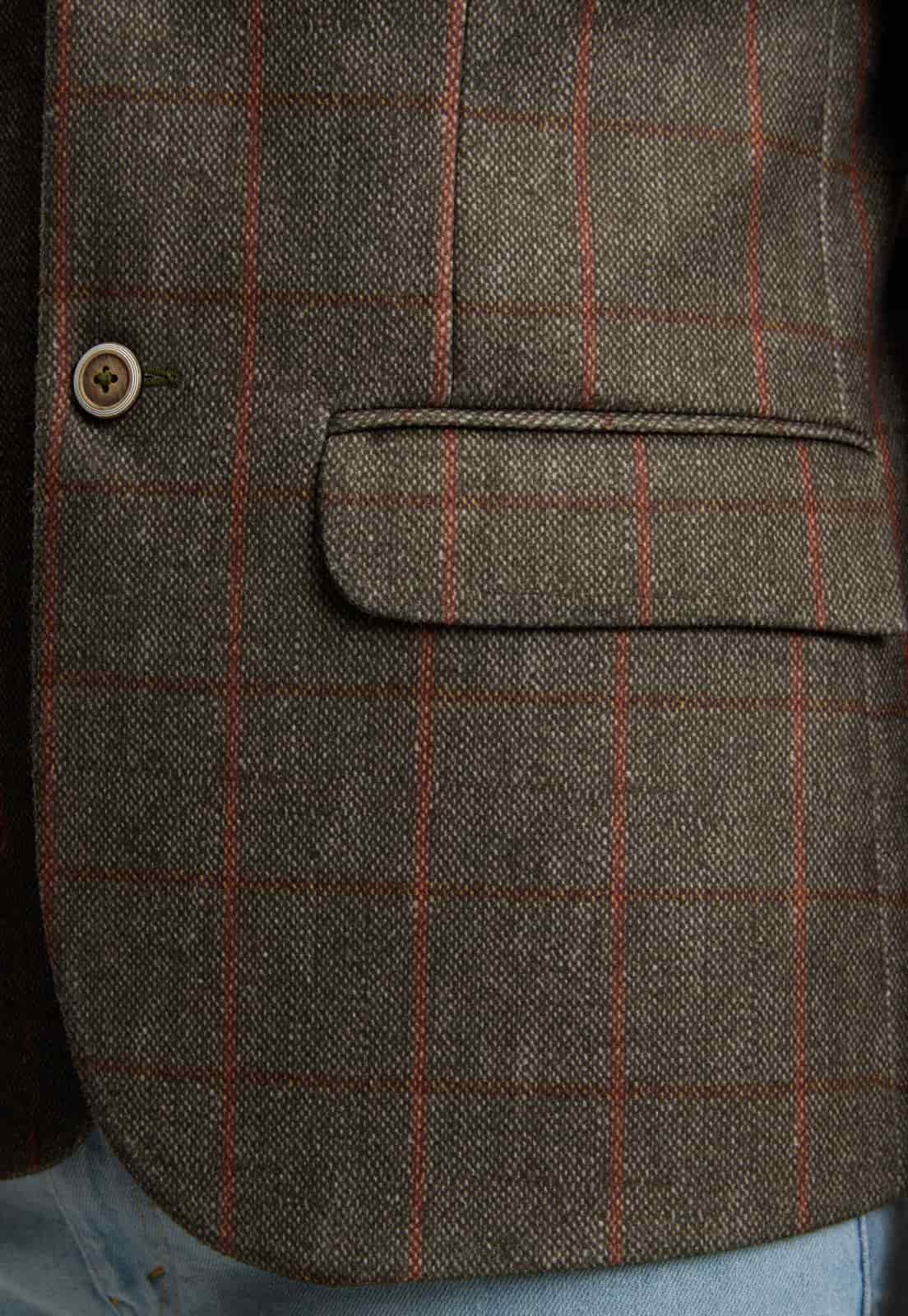 Blazer estampado verde a cuadros - miniatura 4