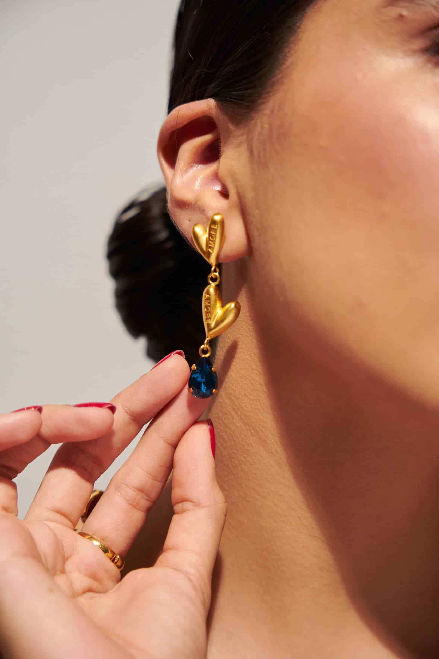 Aretes Amore Cristal - miniatura 1