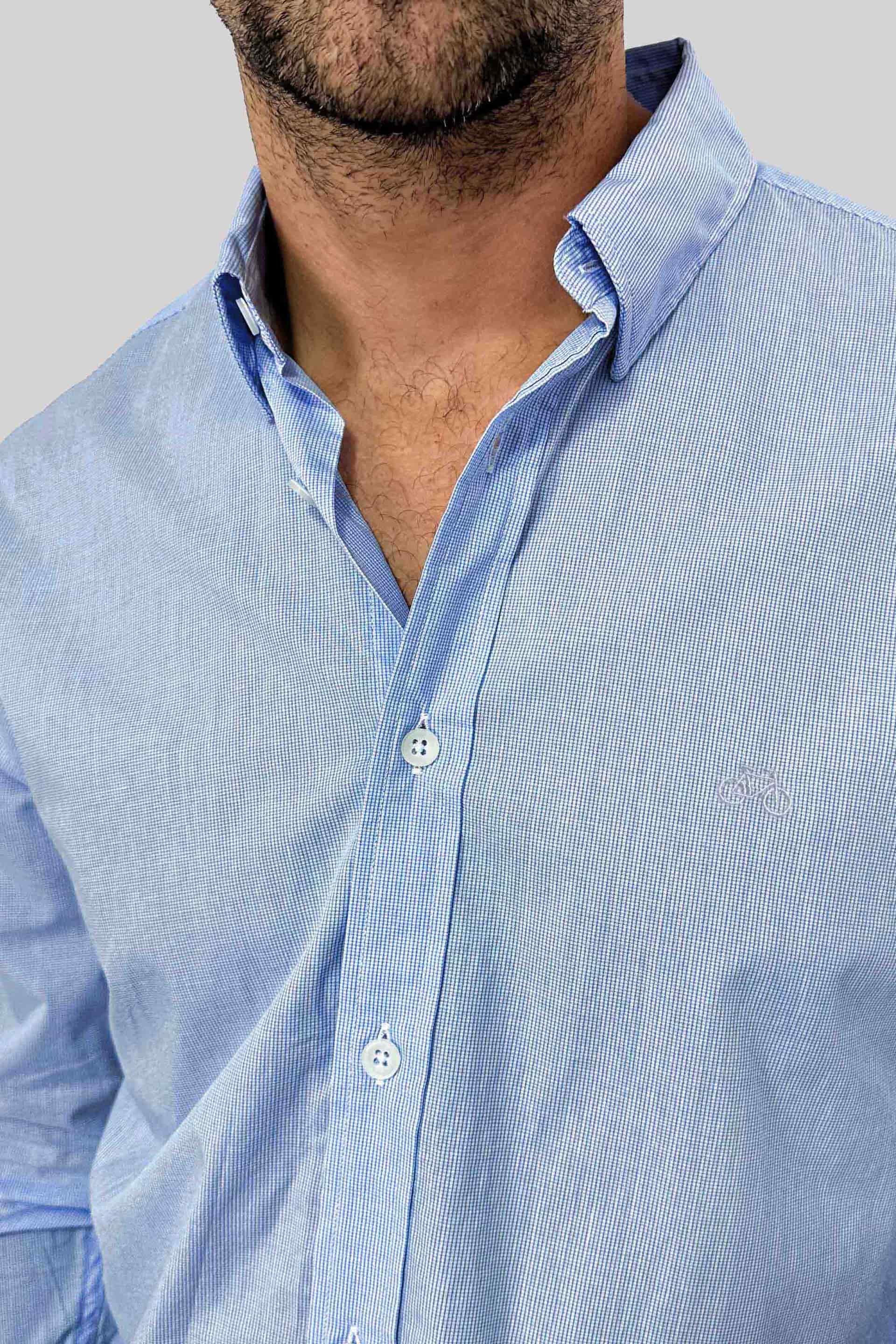 CAMISA MINI BLUE CHESS - miniatura 2