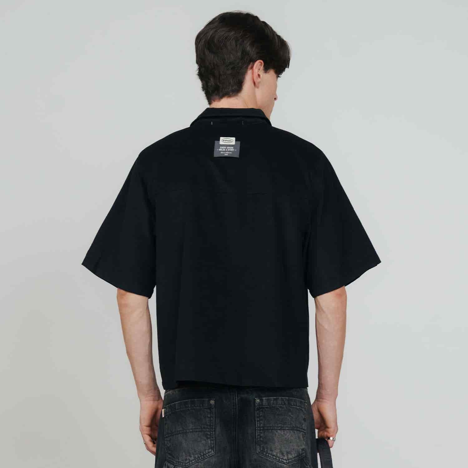 Midnight Corduroy Shirt - Black - miniatura 3
