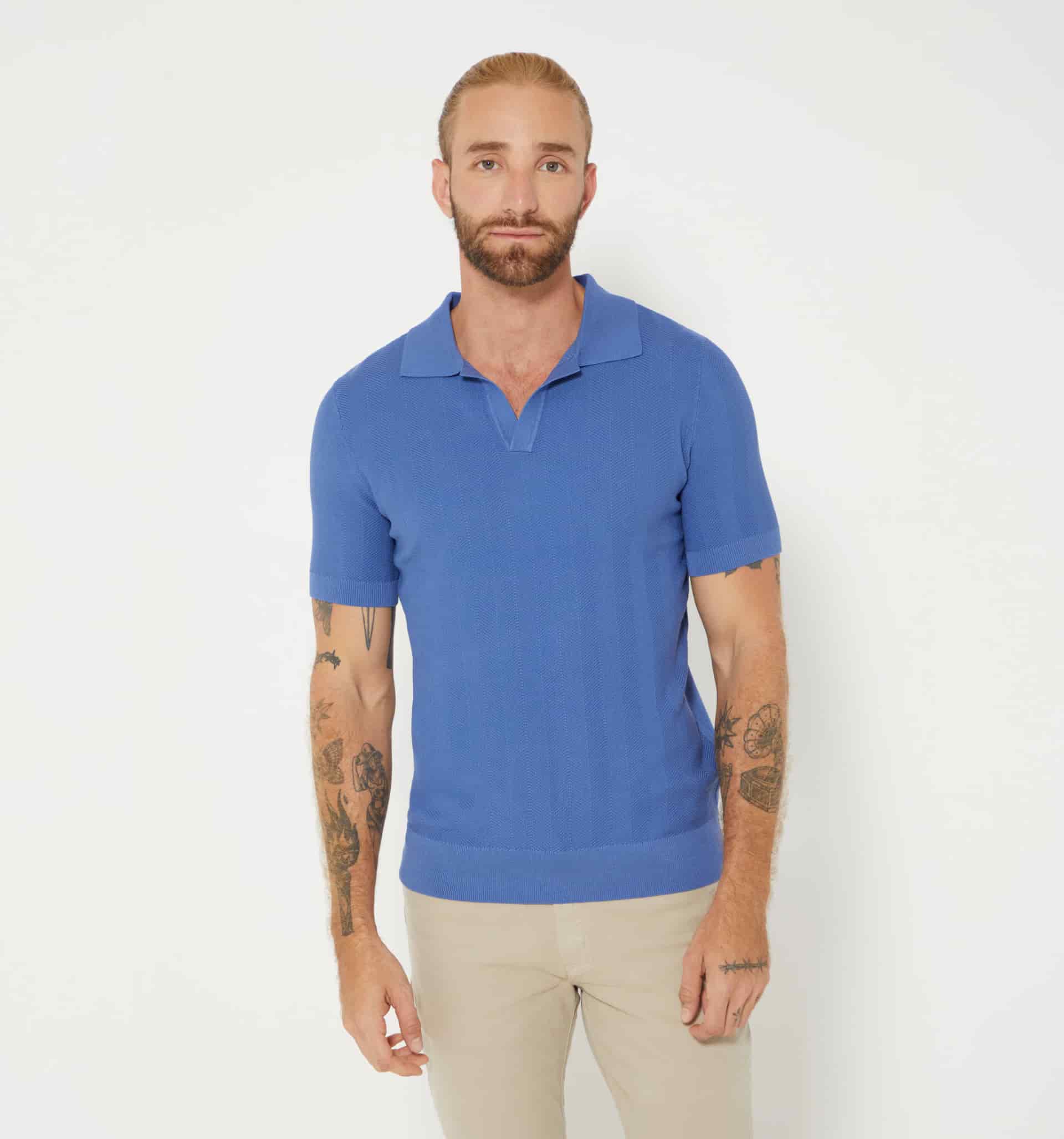 Polo para hombre tejida - miniatura 1