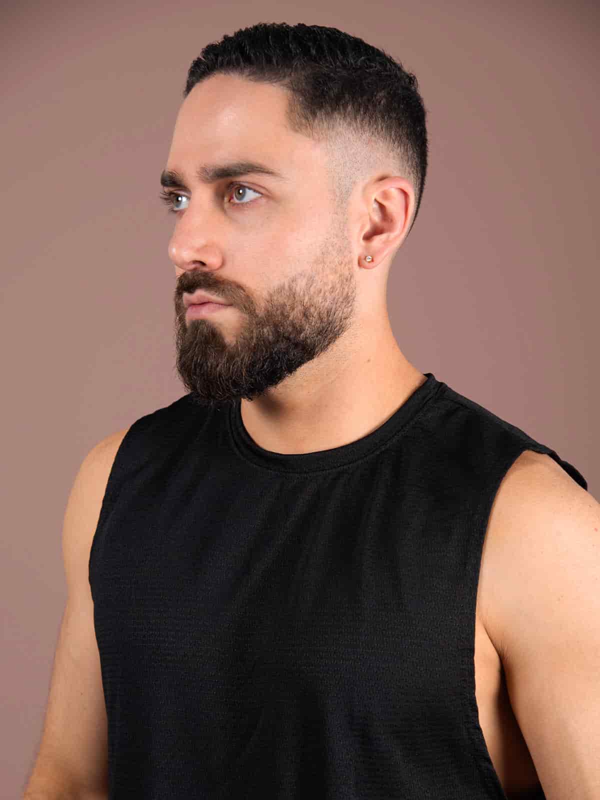 Camisilla hombre panal negra - miniatura 5