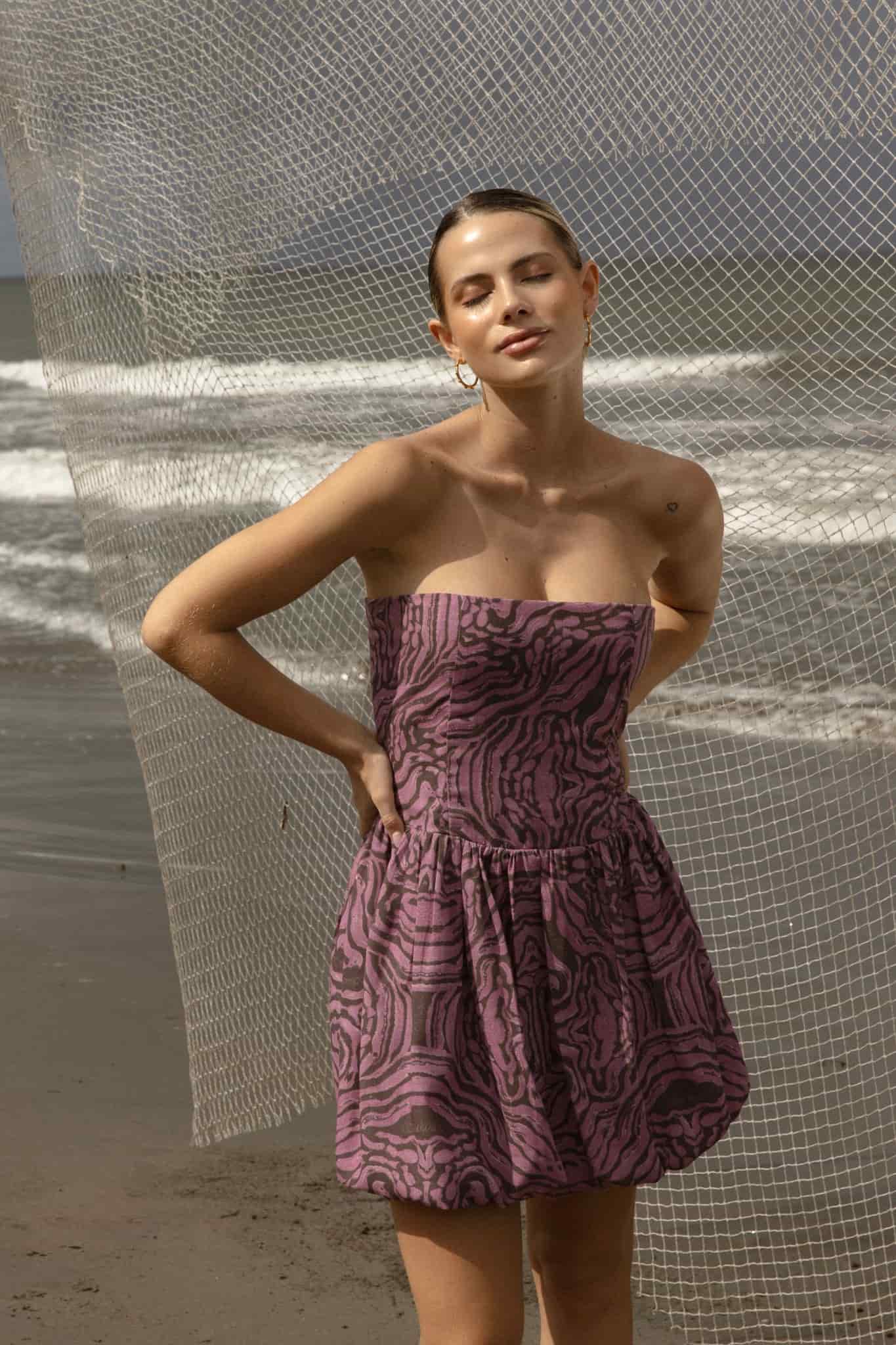 Amaranta Mini Dress | Purple - miniatura 1
