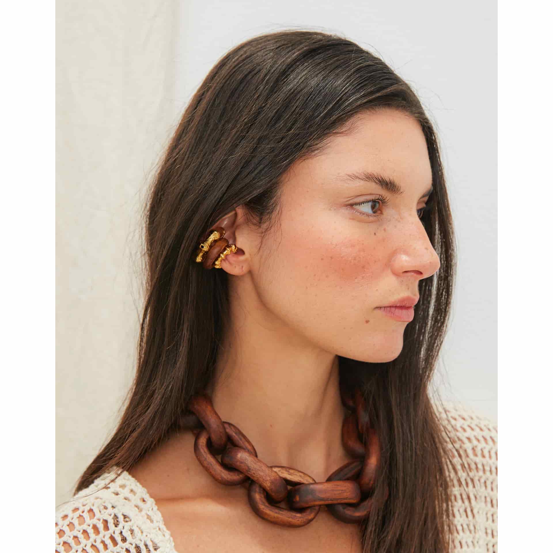 Wood Ear Cuff Midi - miniatura 4
